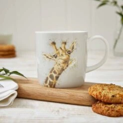 'Flowers' Giraffe Large Mug 7 'Flowers' Giraffe Large Mug -Home Furnishing Store wrendale flowers giraffe mug mmpz4020 xd lifestyle 2