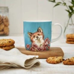 'Poppy Field' Fox Large Mug 7 'Poppy Field' Fox Large Mug -Home Furnishing Store wrendale poppy field mug mmqg4020 xd lifestyle 1