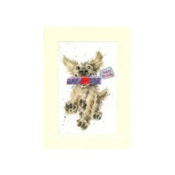 'Special Delivery' Golden Retriever Cross Stitch Card