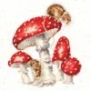 'The Fairy Ring' Mouse Cross Stitch 1 'The Fairy Ring' Mouse Cross Stitch -Home Furnishing Store xhd101