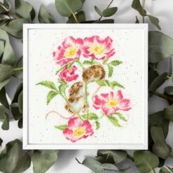 'Little Whispers' Mouse Cross Stitch -Home Furnishing Store xhd103 a