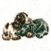 'Growing Old Together' Spaniel & Labrador Cross Stitch -Home Furnishing Store xhd104