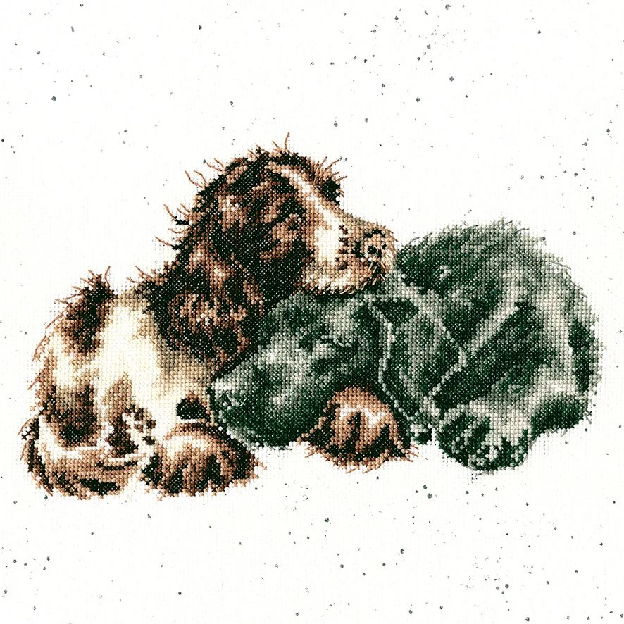 'Growing Old Together' Spaniel & Labrador Cross Stitch 3 'Growing Old Together' Spaniel & Labrador Cross Stitch