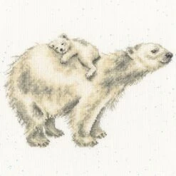 'Snow Baby' Polar Bear Cross Stitch