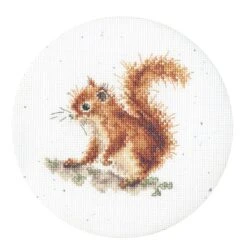 'Acorns' Squirrel Cross Stitch Kit