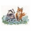 'The Woodland Glade' Badger And Fox Cross Stitch 2 'The Woodland Glade' Badger And Fox Cross Stitch -Home Furnishing Store xhd125 sq