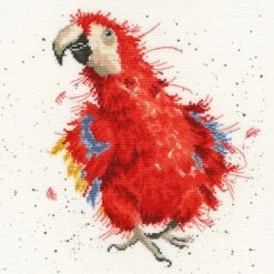 'Parrot On Parade' Parrot Cross Stitch