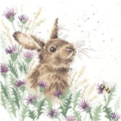 'The Meadow' Rabbit Cross Stitch