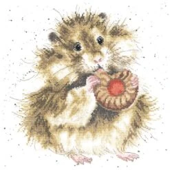 'The Diet Starts Tomorrow' Hamster Cross Stitch