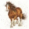 'Feathers' Horse Cross Stitch -Home Furnishing Store xhd43 feathers big