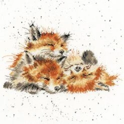 'Afternoon Nap' Fox Cross Stitch