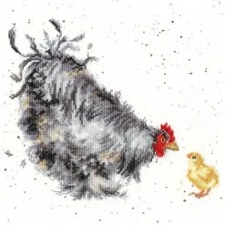 'Mother Hen' Hen Cross Stitch