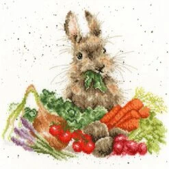 'Grow Your Own' Rabbit Cross Stitch