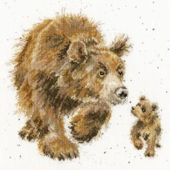 'In My Footsteps' Bear Cross Stitch
