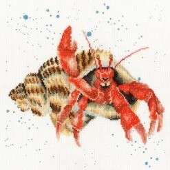 'Just Nippin' Out' Crab Cross Stitch