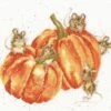 'Pumpkin, Spice And All Things Mice' Mouse Cross Stitch -Home Furnishing Store xhd68 pumpkin spice and all things mice small