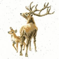 'Wild At Heart' Stag Cross Stitch