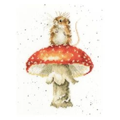 'He's A Fun-Gi' Mouse Cross Stitch