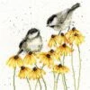 'Chitter Chatter' Chickadee Cross Stitch -Home Furnishing Store xhd77