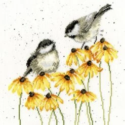 'Chitter Chatter' Chickadee Cross Stitch