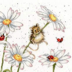 'Oops A Daisy' Mouse Cross Stitch