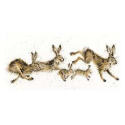 'Spring In Your Step' Hare Cross Stitch