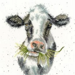 'Milk Maid' Cow Cross Stitch