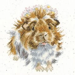 'Grinny Pig' Guinea Pig Cross Stitch