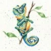 'One In A Chameleon' Chameleon Cross Stitch -Home Furnishing Store xhd93