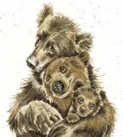 'Bear Hugs' Bear Cross Stitch