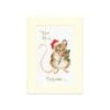 'Tis The Season' Mouse Cross Stitch Card -Home Furnishing Store xmas56