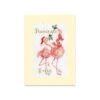 'Flamingle Bells' Flamingo Cross Stitch Card -Home Furnishing Store xmas68