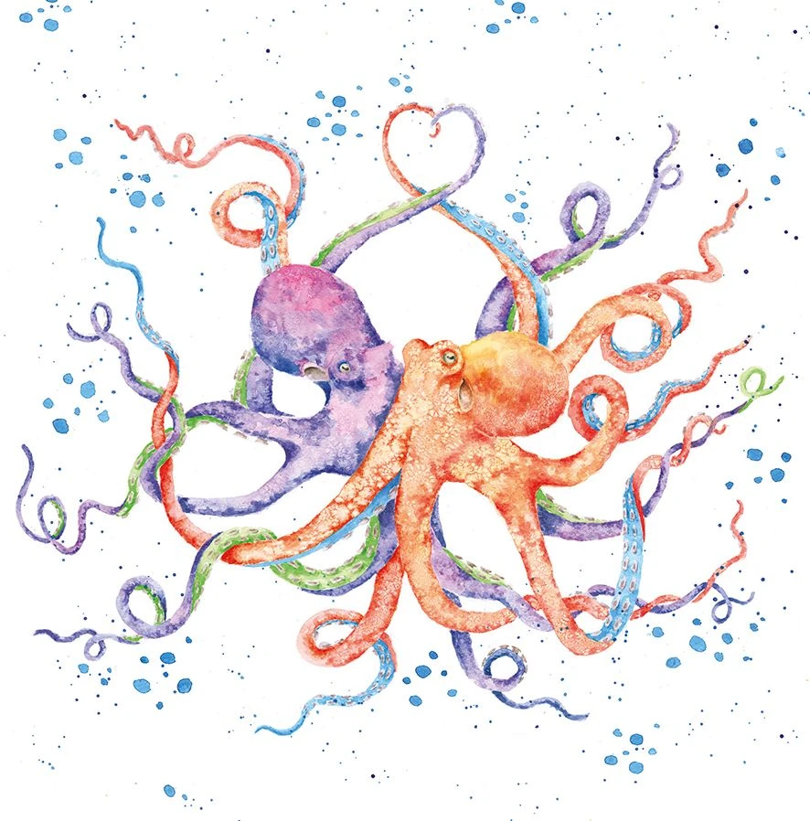 'Colours Of The Ocean' Octopus Print 3 'Colours Of The Ocean' Octopus Print